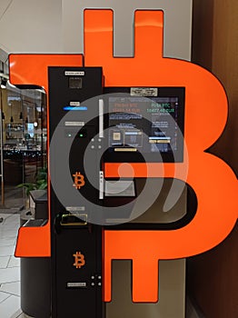 Bitcoin ATM  in supermarket