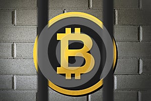 Bitcoin being banned and restricted by law photo