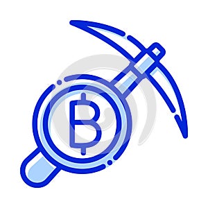 Bitcoin, bitcoin mining, mining, cryptocurrency mining fully editable vector icons