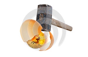 Bitcoin BTC concept.