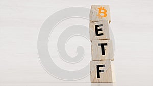 Bitcoin (BTC) en (ETF) Exchange Traded Fund. photo