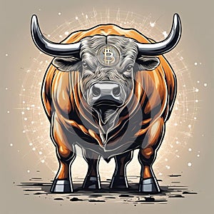 Bitcoin Bull. Cryptocurrency Bull. Financial freedom. P2P network. Bullmarket