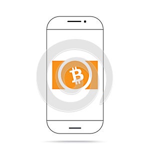 Bitcoin Cash BCH cryptocurrency icon vector iphone