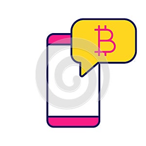 Bitcoin chat color icon