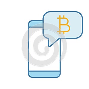 Bitcoin chat color icon