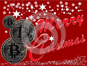 Bitcoin Christmas greeting card