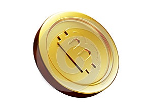 bitcoin coin 3d rendering