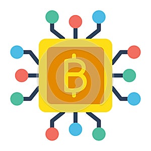 Bitcoin cpu, cpu mining, fpga mining, cpu fully editable vector icons