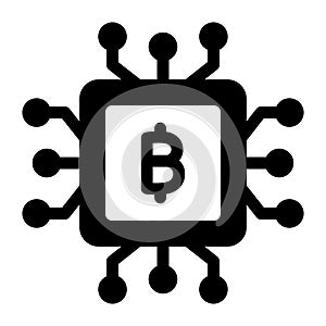 Bitcoin cpu, cpu mining, fpga mining, cpu fully editable vector icons photo