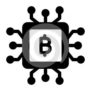 Bitcoin cpu, cpu mining, fpga mining, cpu fully editable vector icons