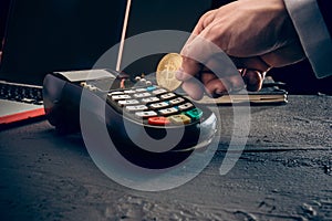 Bitcoin, credit card and POS-terminal