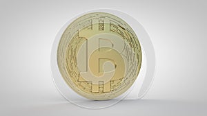 Bitcoin Crypto Currency-Gold