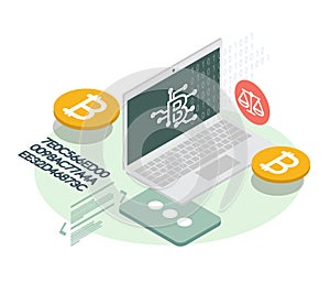 BitCoin Cryptocurrency Adaptation - Icon