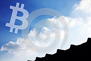 Bitcoin Cryptocurrency icon sky