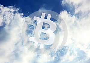 Bitcoin Cryptocurrency icon sky