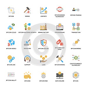 Bitcoin and Cryptocurrency Icons Pack