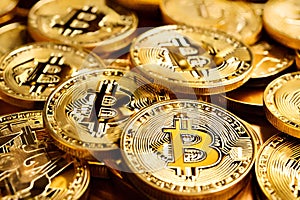 Bitcoin, virtual currency created in January 2009 photo