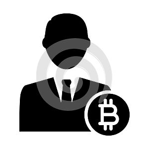 Bitcoin Cryptocurrency Investor Icon