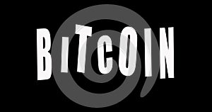 Bitcoin Cryptocurrency Market Abstract Animation of Bitcoin Crypto currency Futuristic Concept.