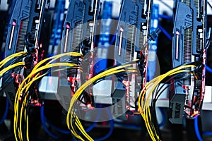Bitcoin and cryptocurrency miner - a mining computer.