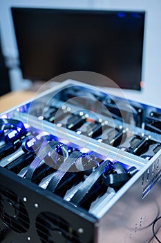 Bitcoin and cryptocurrency miner - a mining computer