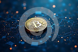 Bitcoin cryptocurrency revolution digital finance virtual currency transactions tech environment