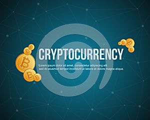 Bitcoin cryptocurrency style design collection