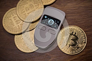 Bitcoin is a cryptocurrency and worldwide payment with trezor