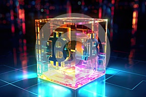 Bitcoin Cube of blockchain blocks