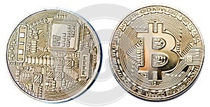 bitcoin currency coins photo