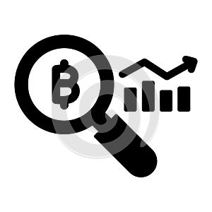 Bitcoin data analytics, blockchain analytics, blockchain data analysis, cryptocurrency analysis fully editable vector icons