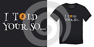 Bitcoin design text for T-shirt, text t-shirts