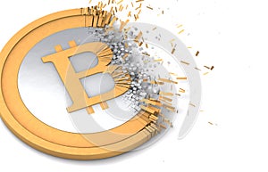 Bitcoin destruction photo