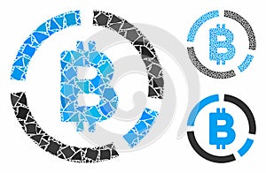 Bitcoin diagram Mosaic Icon of Joggly Items