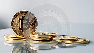 Bitcoin Digital Currency and Blockchain photo