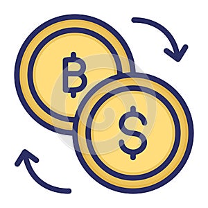 Bitcoin exchange, bitcoin, coins, dollar fully editable vector icons Bitcoin exchange, bitcoin, coins, dollar fully editable vect