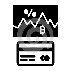 Bitcoin exchange rate, bitcoin transaction, credit card, digital currency fully editable vector icons