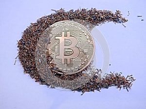 Bitcoin and golden cpu pins