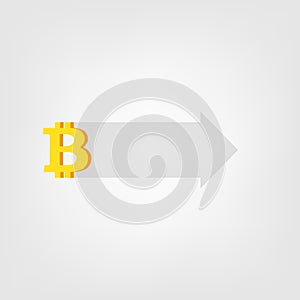 Bitcoin growth concept