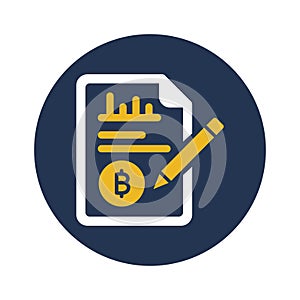 Bitcoin hardware, bitcoin, page, analysis fully editable vector icons