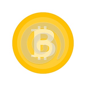 Bitcoin icon sign payment symbol. Colored. Cryptocurrency logo.