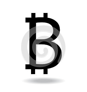 Bitcoin icon sign payment symbol