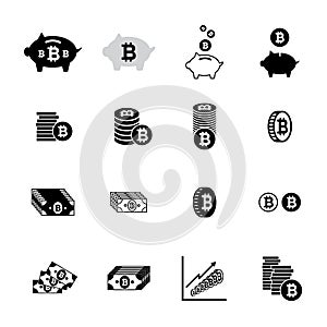 Bitcoin icons collection