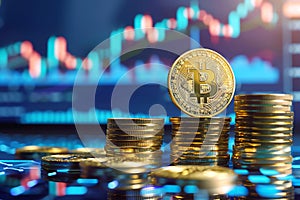 bitcoin illustration, AI generated