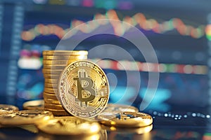 bitcoin illustration, AI generated