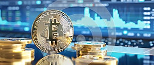 bitcoin illustration, AI generated