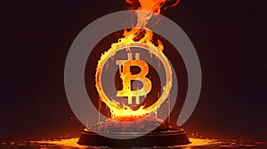 The Bitcoin Inferno: A Digital Currency Engulfed in Flames