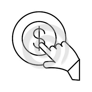 Bitcoin Isolated Vector icon which can easily modify or edit