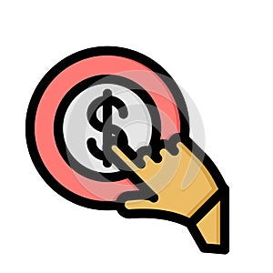 Bitcoin Isolated Vector icon which can easily modify or edit