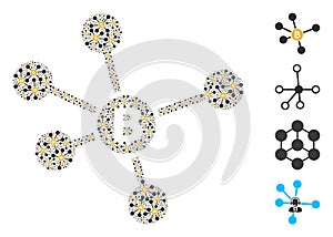 Bitcoin Links Icon Recursion Collage